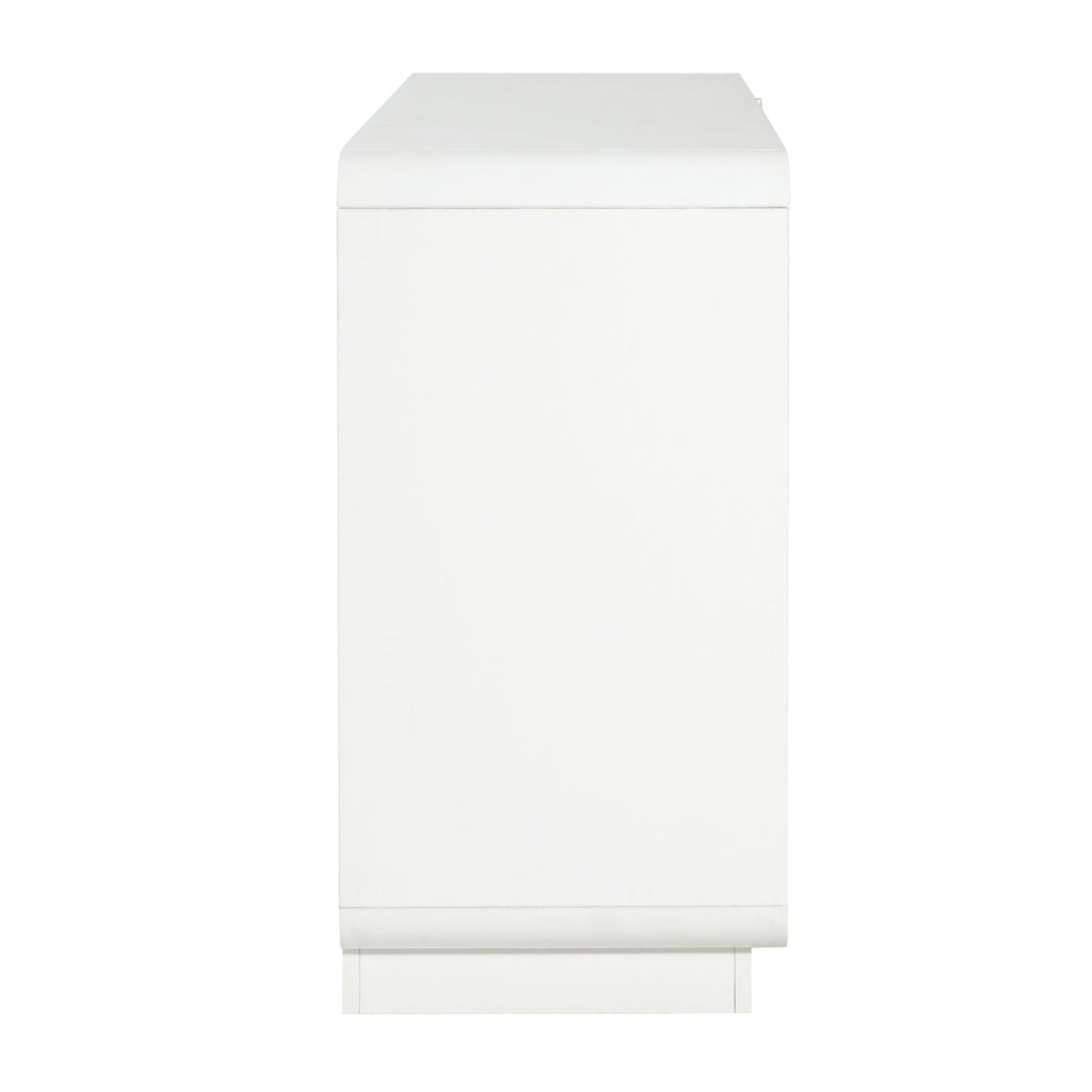 Christopher Knight Home® Modern White Sideboard, 55.1'' Wide Storage Cabinet with 2 Doors and 3 Drawers, Versatile Dining Room,Living Room    RR
