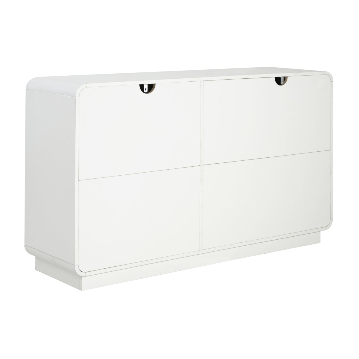 Christopher Knight Home® Modern White Sideboard, 55.1'' Wide Storage Cabinet with 2 Doors and 3 Drawers, Versatile Dining Room,Living Room    RR