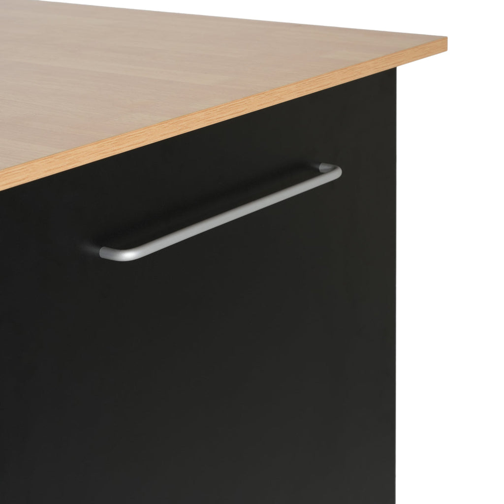 Christopher Knight Home® Mobile Kitchen Cart with Storage, 39.76'' Rolling Kitchen Island with 2 Doors, 3 Drawers & Adjustable Shelf, Black Utility Cart for Kitchen/Dining Room    RR